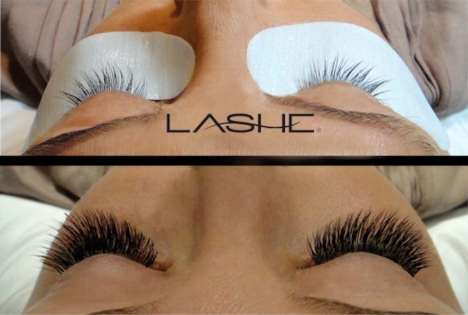 Eyelash extensions before and after7